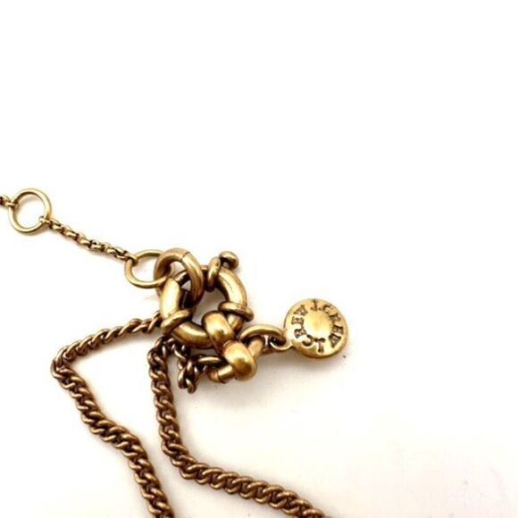J Crew Gold Tone Fringe Tassel Chain Necklace Long Minimalist Classic - Picture 10 of 11